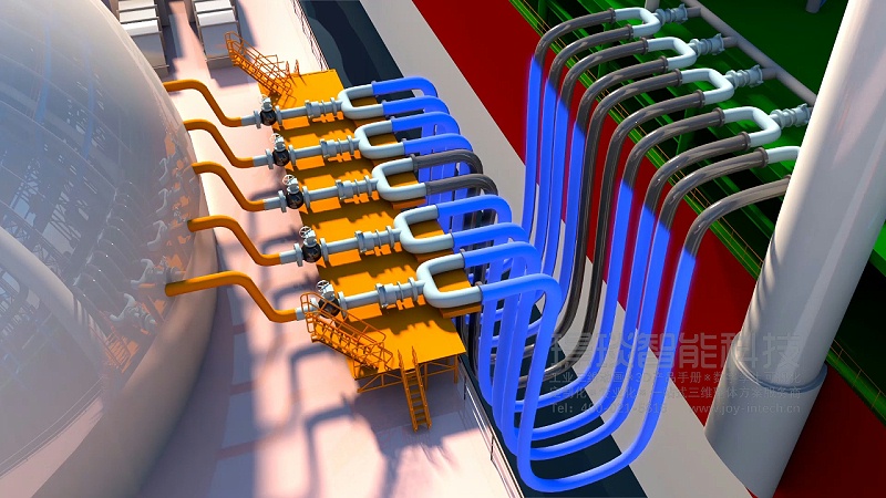 LNG储存罐工艺流程三维动画视频镜头